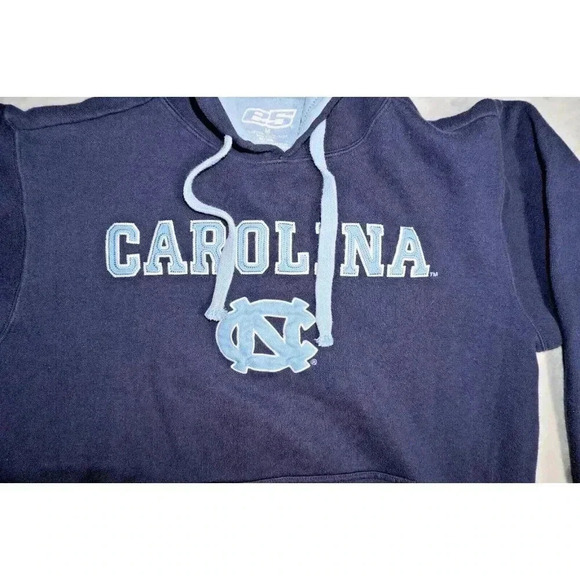 Vtg. E5 M Hoodie Sweatshirt North Carolina Tar Heels Medium Gray UniseX - Picture 3 of 16